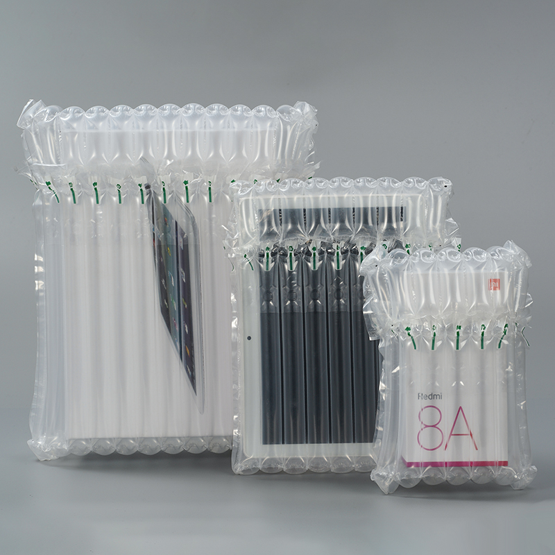 Custom wrap Air Bubble Plastic Cushion Laptop inflatable packaging materials Air Column Bag