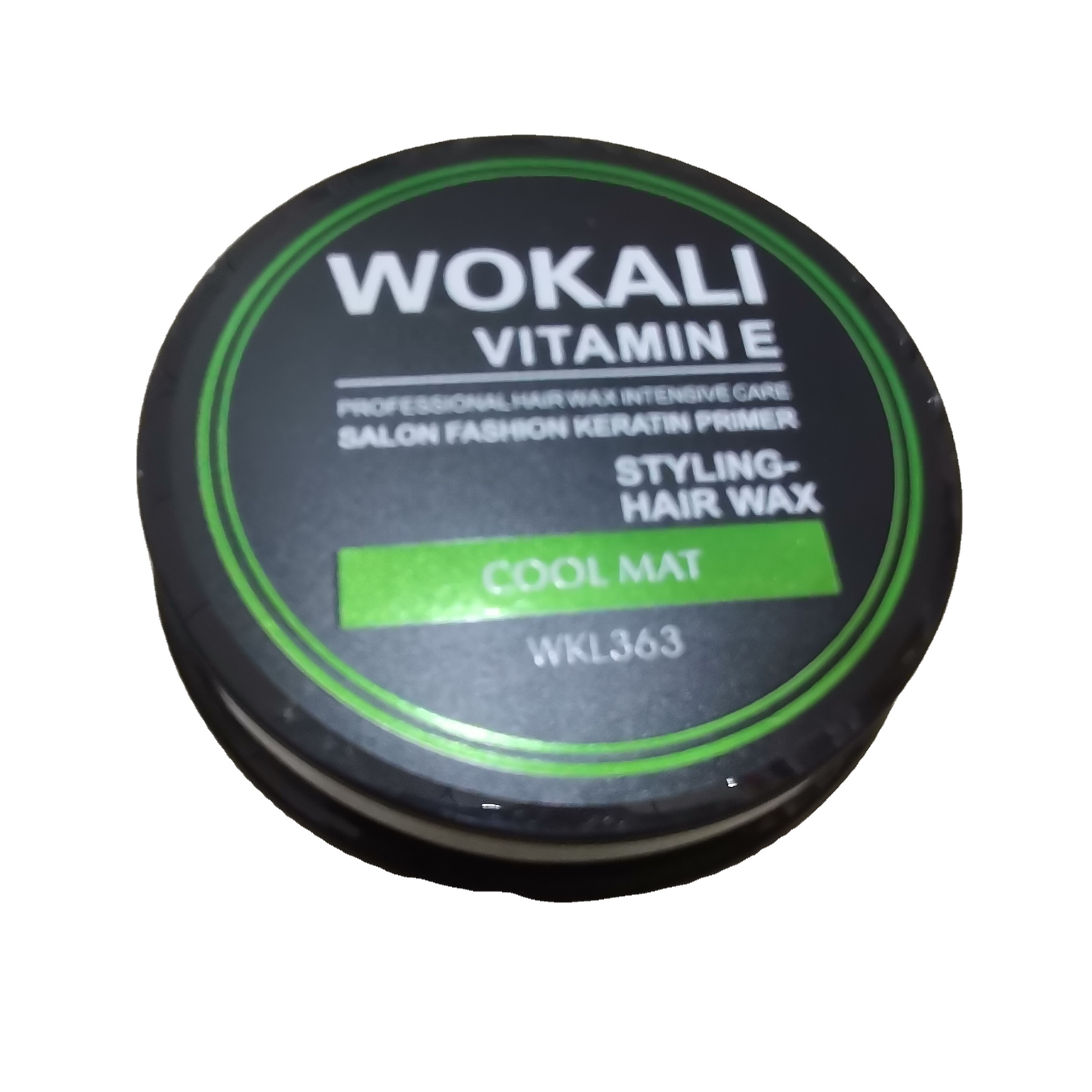 Воск Wokali для волос, чистый натуральный фруктовый экстракт, коллекция VE, профессиональный салонный Кератиновый воск для волос, зеленый Прохладный коврик, воск для укладки волос