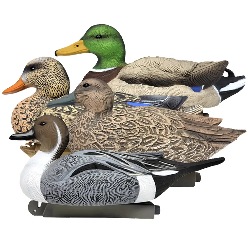 Extremely Realistic 4-Pack of Waterfowl Duck Hunting Decoys