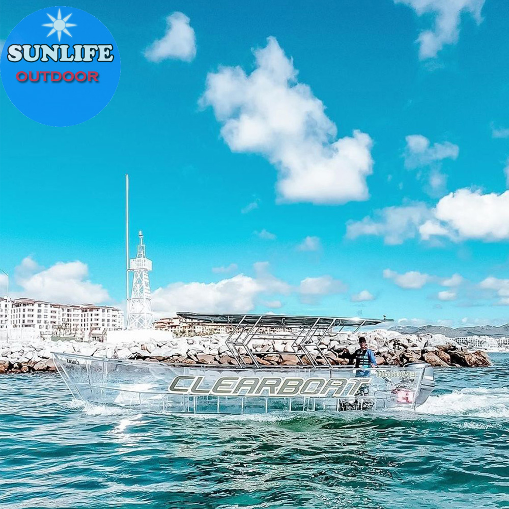 Хит продаж, прозрачная лодка SUNLIFE для продажи на 10-15 пассажиров