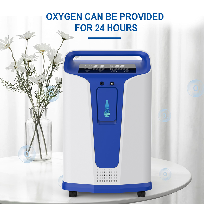 Touch Screen 95.6% Oxygen Therapy Monitor 5L Oxygen Generator Machine Portable Oxygen Concentrator For Home Breathing Use
