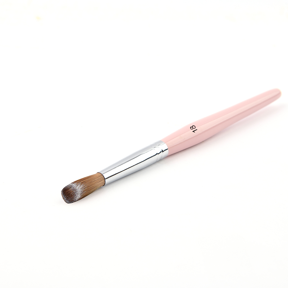 100% Kolinsky Hair Pink Color Handle Germany Acrylic Art Nail Brush