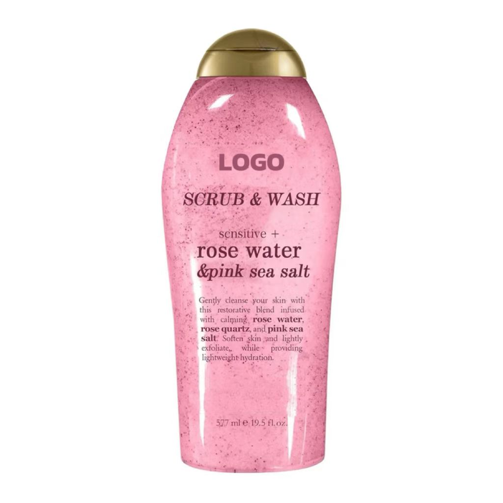 Custom Label Rose vaseline body lotion whitening Moisturizing Skin For Sensitive And Dry Skin Wash Shower Gel