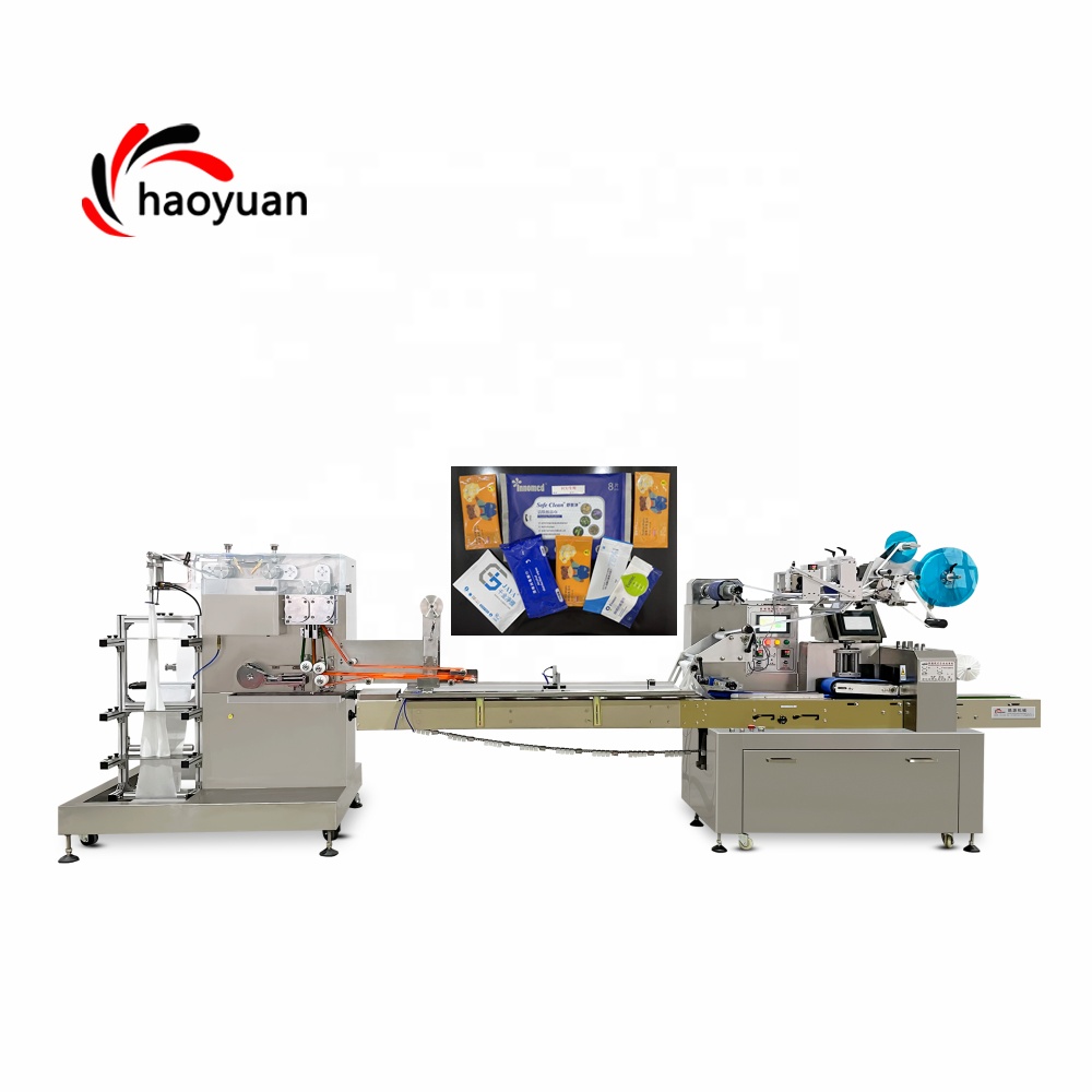 JBK-26S Haoyuan Full-automatic 60-280pcs Packing Manufacturing Equipment For Wet Tissue Wipes