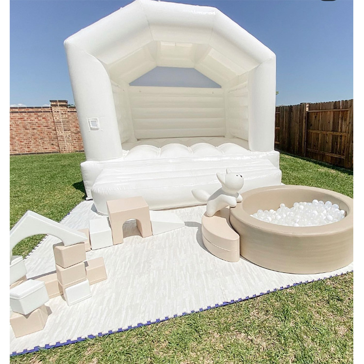 kids play party soft play climber pastel golden white soft play