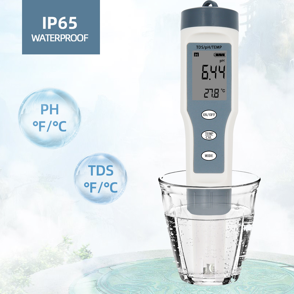 3 в 1 Цифровой тестер PH TDS для питьевой воды
