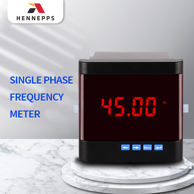 Digital Frequency Meter Hennepps Single Phase LED display Digital Panel Mount Meter Frequency Meter