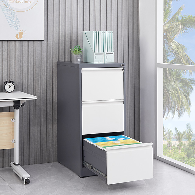 Modern Commerical luxury office furniture 3 tiers metal file storage cabinet for office