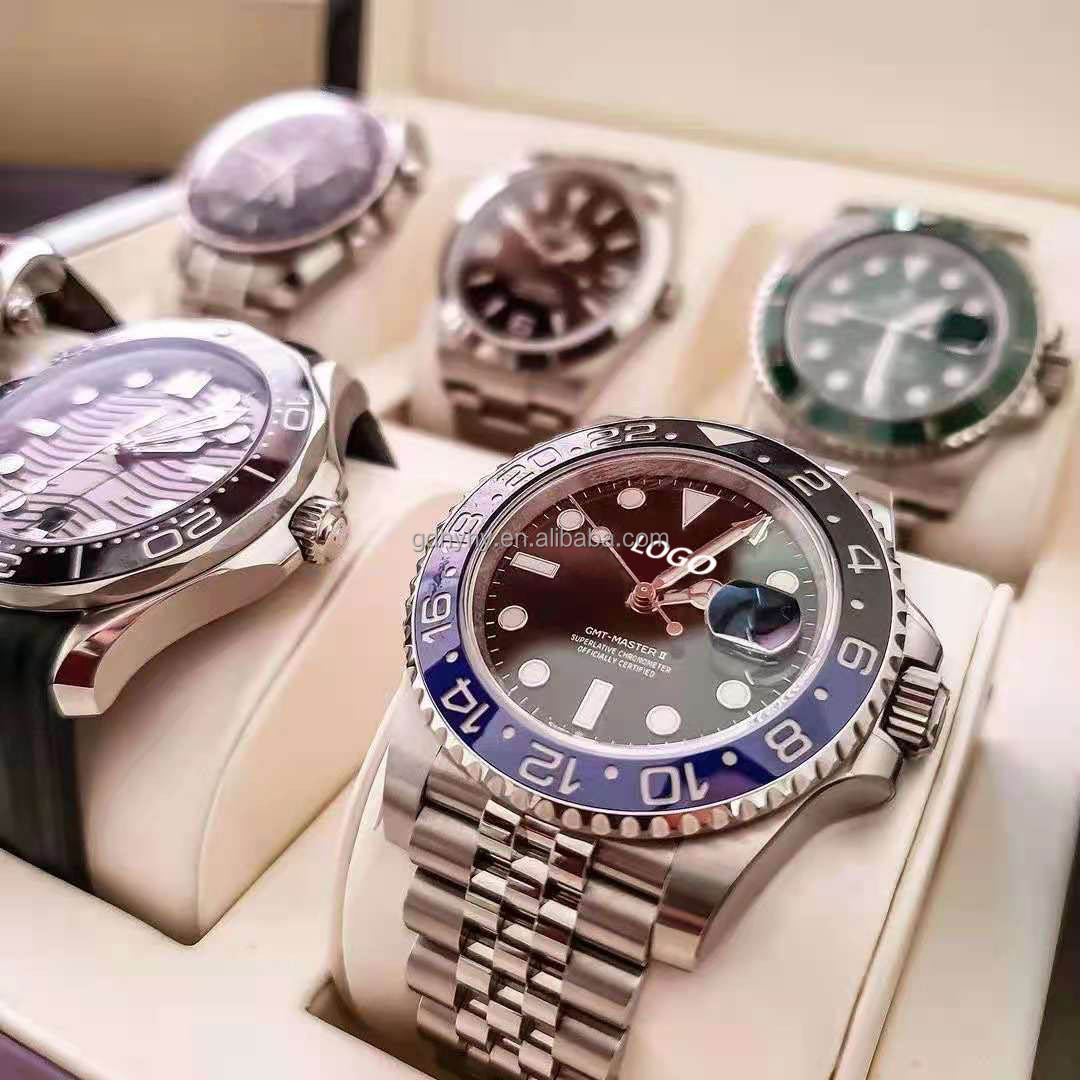 Высококачественные мужские Роскошные автоматические часы Rolex из нержавеющей стали ночного видения с сапфировым стеклом подводные часы Rolexxe