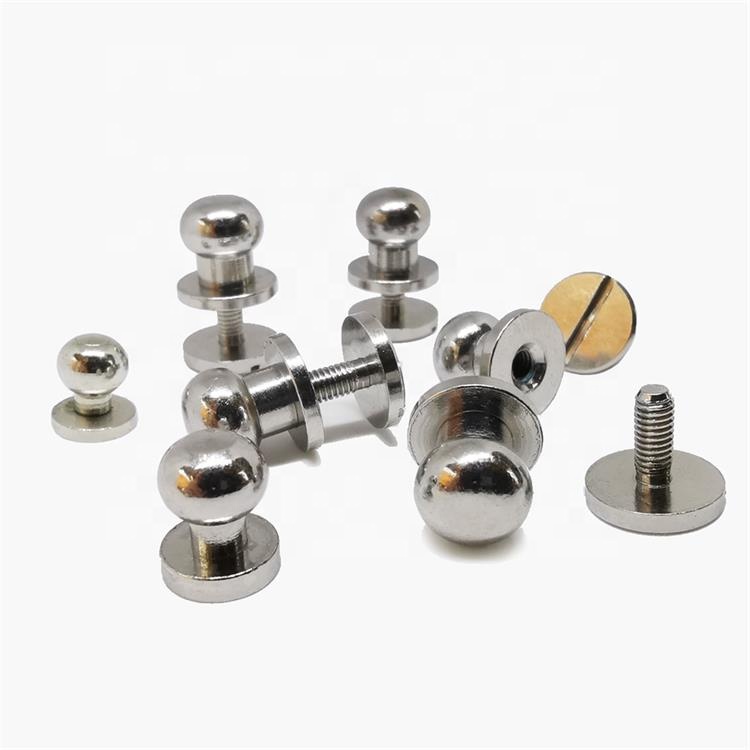 Eco Friendly Screw Back Round Head Rivets For Leather Bag Pacifier Rivet Remache De Cabeza Redonda