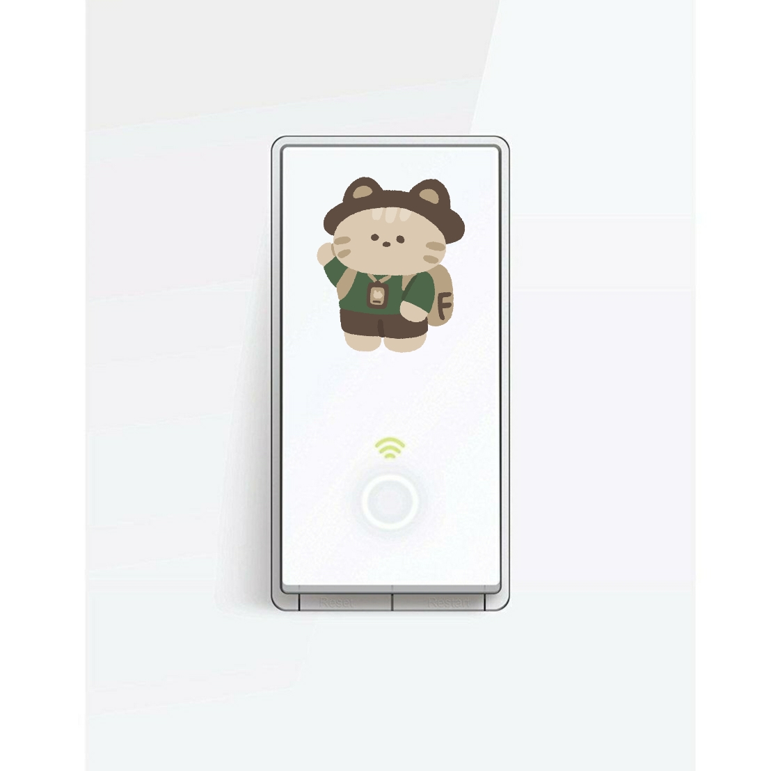 Smart Home Control WIFI White Switch Voice Control Certified WIFI Switch