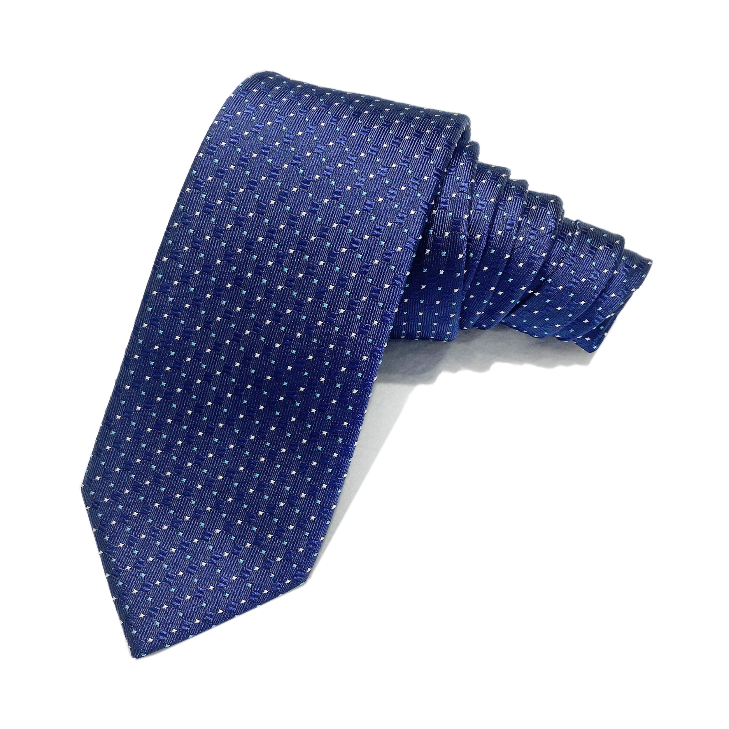 Wholesale Men 100 Silk Ties Custom new design 100% silk fabric check pattern custom mens silk tie