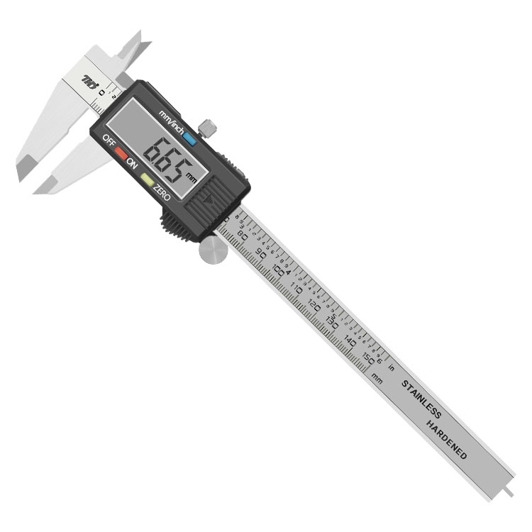 Professional multifunctional stainless steel 0-150mm vernier calipers sell metric ruler large screen LCD digital calipers