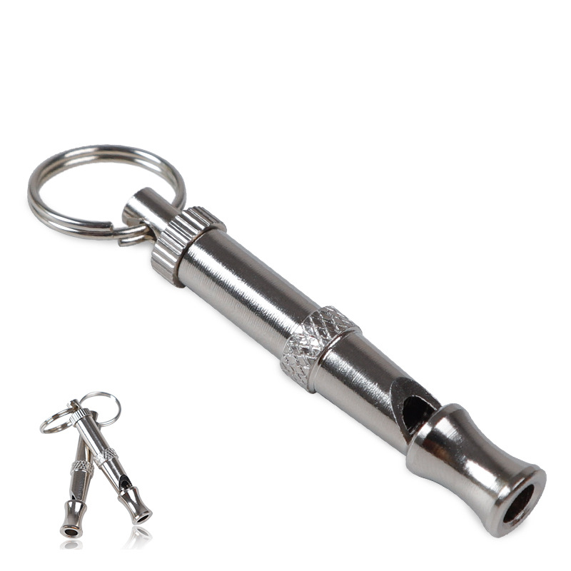 Amazon Hot Sale Silver Dog Whistle Ultrasonic Dog Flute Dog Whistle To Stop Barking