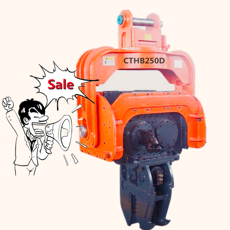 excavator hydraulic vibratory hammer pile driver made in China