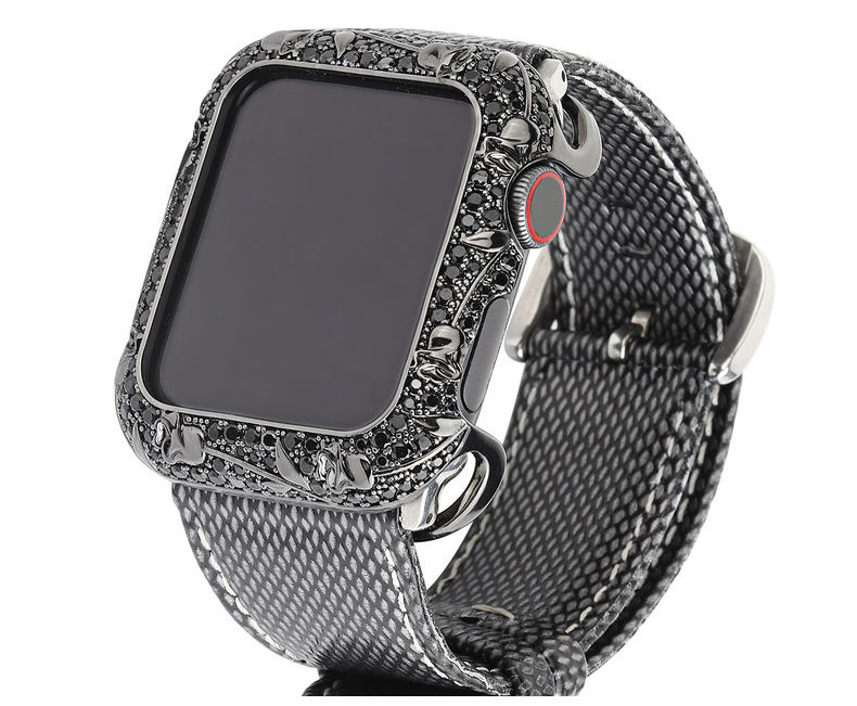 Подходит для часов apple iwatch2, 3, 4, 5, 6, чехол с алмазной инкрустацией, оболочка с тюльпаном