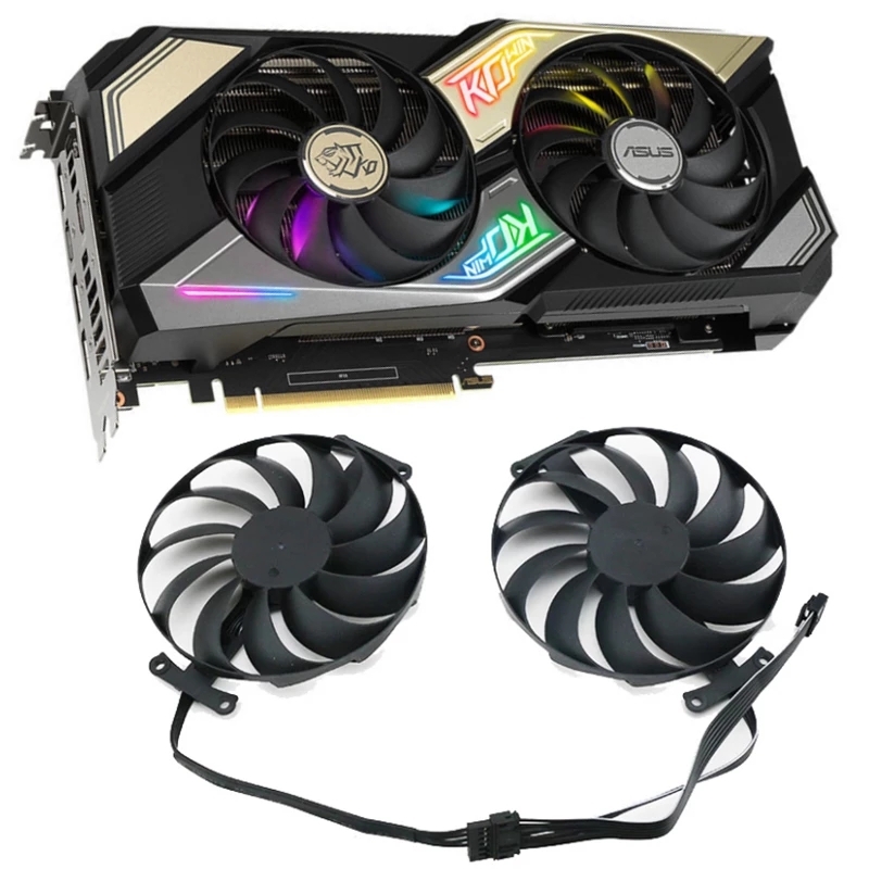 Новый 95 мм 7PIN CF1010U12S Вентилятор охлаждения GPU для ASUS KO GeForce RTX 3060 Ti RTX 3060 3070 V2 OC Вентилятор охлаждения графической карты