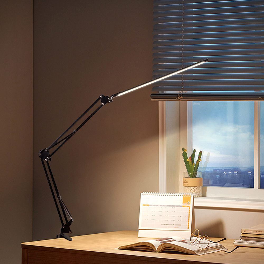 Collapsible Neck Reading Light Eye Protection Led Clip On Desk Lamp Usb Dimmable Led Table Lamp For Study Room