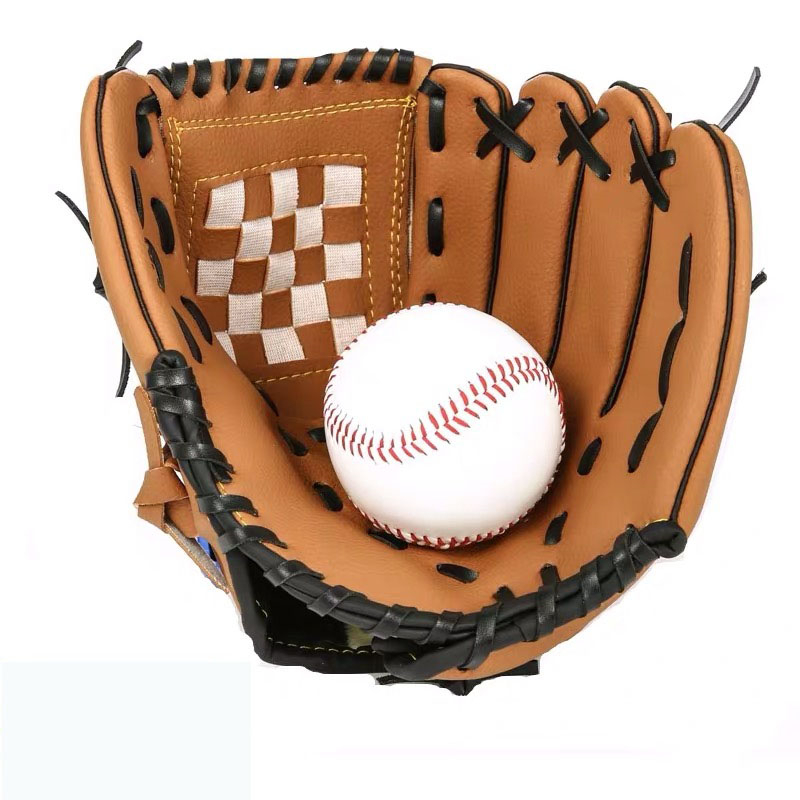 DL Custom Baseball Gloves PVC Leather Baseball Match Gloves Batting Catching Gloves Support Custom