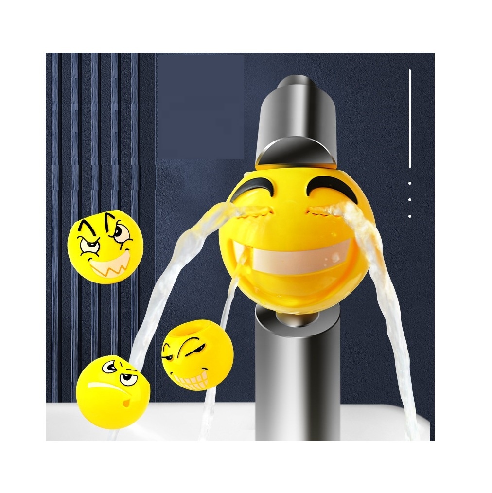 Kitchen Toys Emoji-Sprinkling Water Pressure-relief Funny Kitchen Toy Faucet Externder Bath Toy Promotional gifts