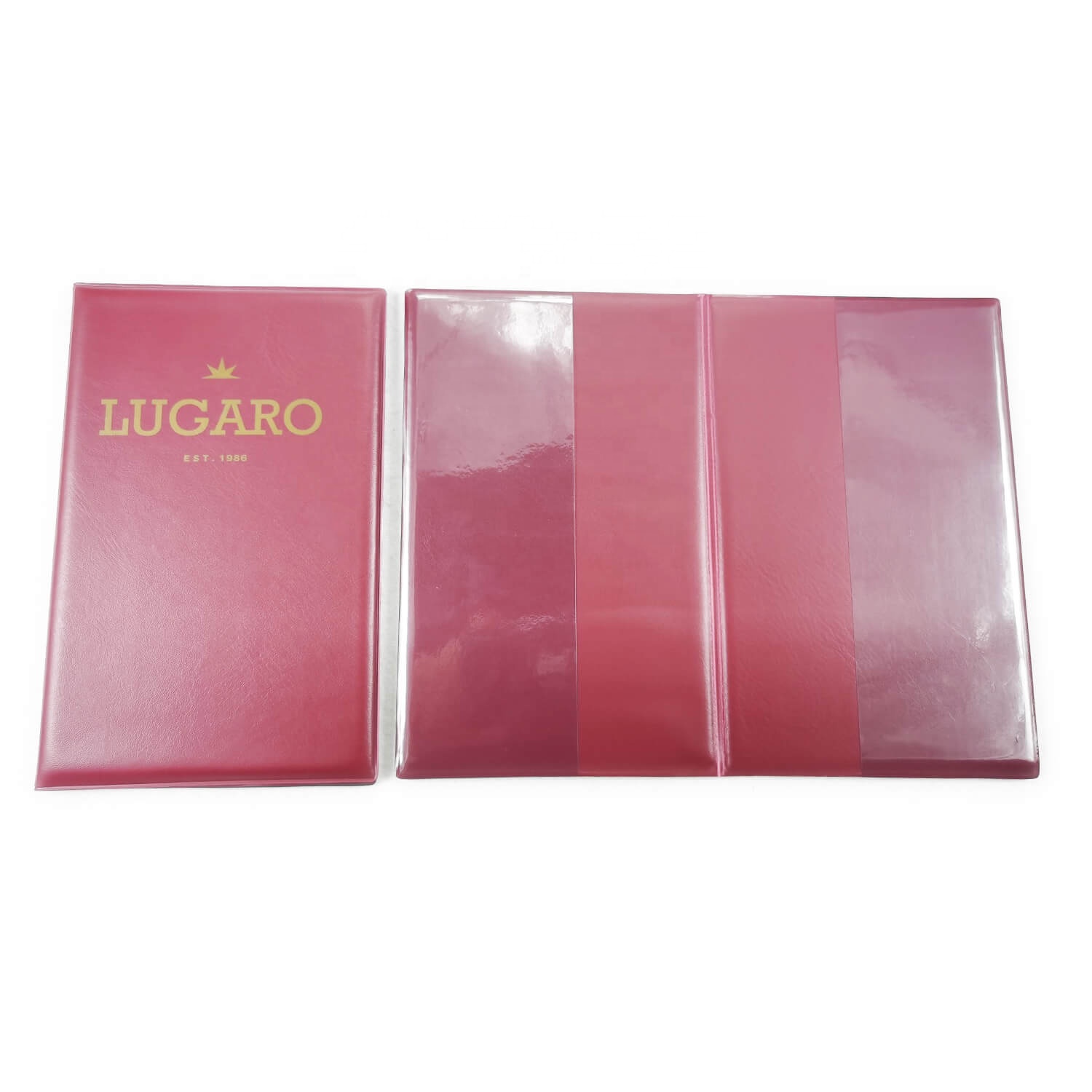 Customized Plastic Certificate Folder, Folding PVC Paper Folder, Certificate Holder