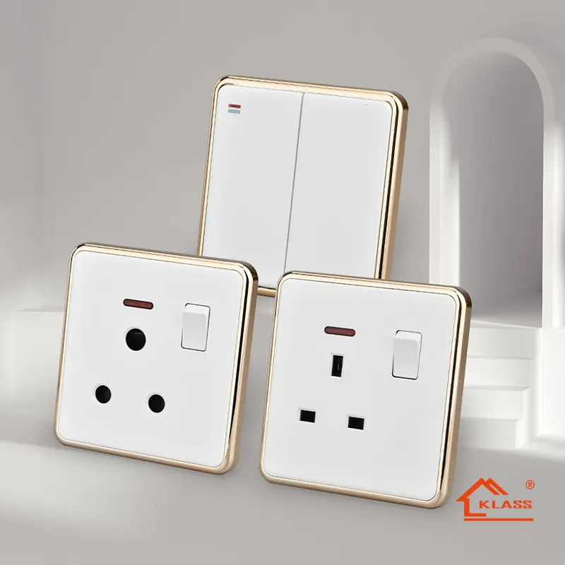 Nice design UK standard single socket lighting electrical wall switch socket