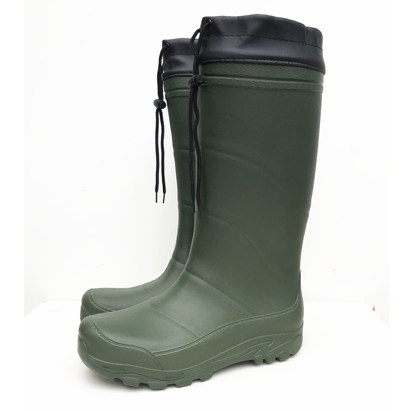 EVA Rain Boots EVA Lightweight Super Anti-Wearable Fishing Winter Waterproof Removable Liner Adjustable Cuff Waterproof Boots