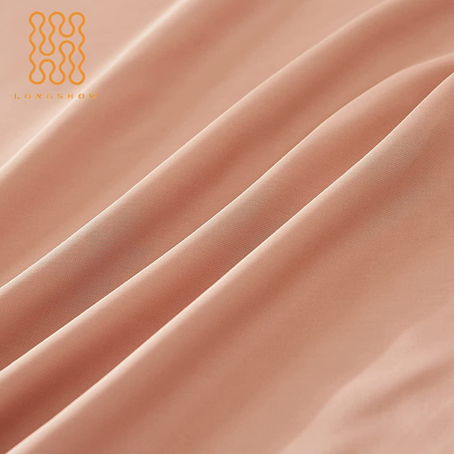 Wholesale Custom Hypoallergenic Cooling 100% organic bamboo/cotton bamboo solid color fabric for bamboo sheet