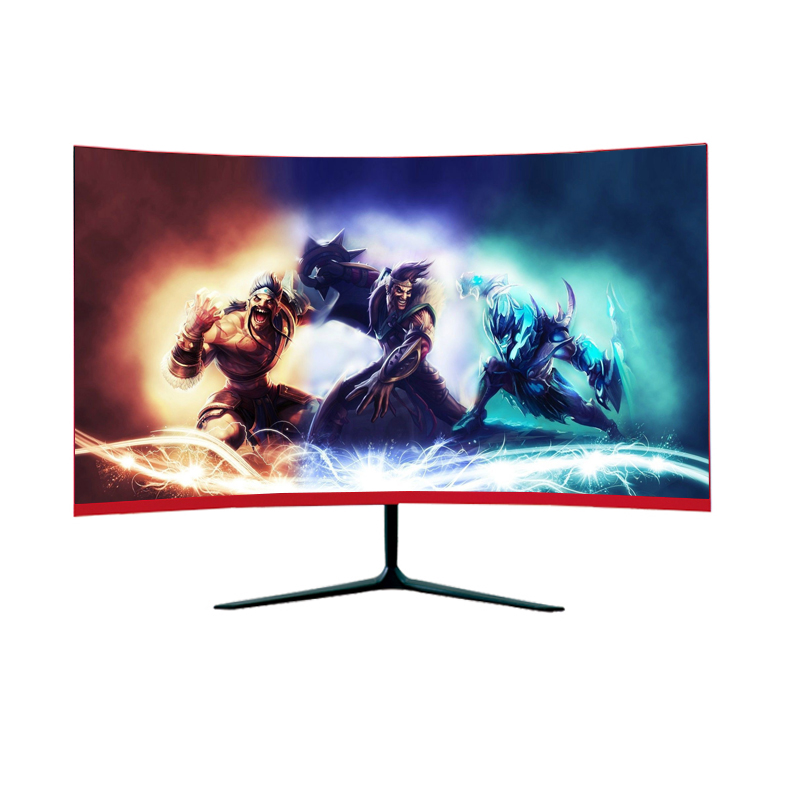 Изогнутый монитор 24 дюйма FHD 1920*1080 Бескаркасный ЖК-светодиодный IPS-экран монитор для ПК для офиса