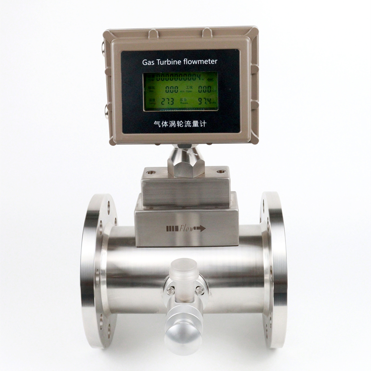 RS485/HART low viscosity turbine flowmeter price 4-20mA output digital display turbine gas flow meter