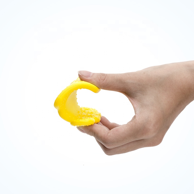 Small Flat Cute Seafood Child Doll Baby Chew Toy Silicone Teethers For Newborn