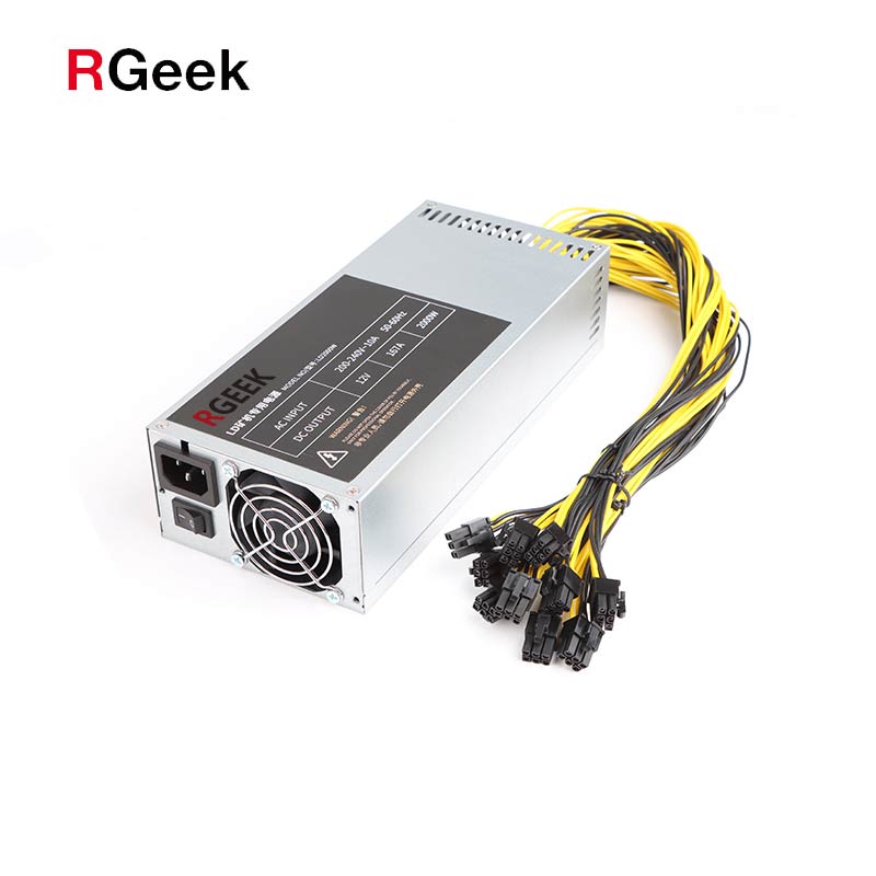 RGeek 12 в 2000 Вт 2U 2000 Вт блок питания для майнинга