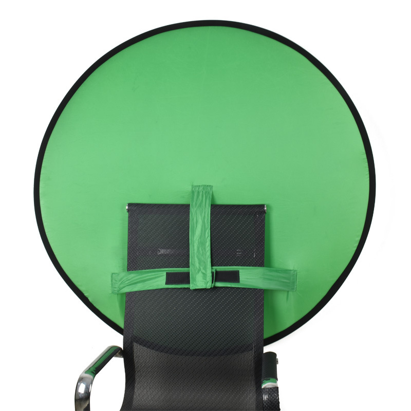2021 Green Blue Background Green Backdrop Screen Portable for Photo Video Studio Family Daily Stool Christmas Gift