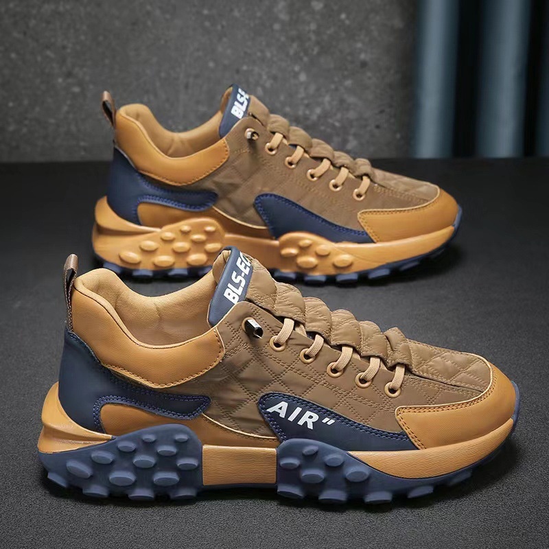 Y Casual Rubber Sole Soft Thick-soled Daddy Shoes Men's Comfortable Running Shoes Low-top Fashion Breathable Sneakers Men Shoes