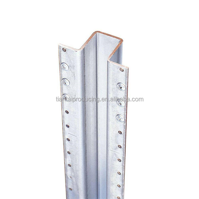 Postmaster Galvanized Steel Wood Fence Line Post