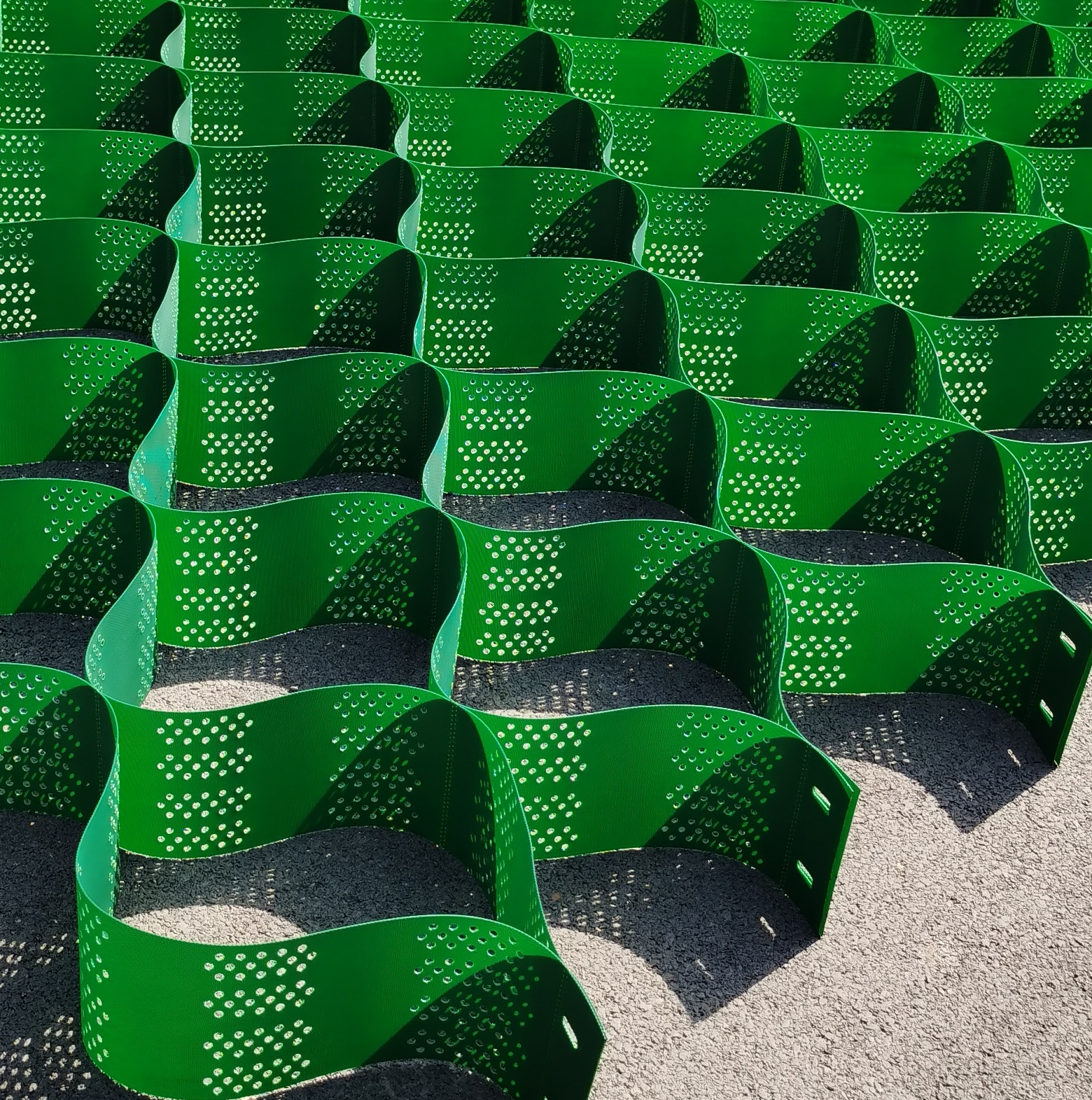 HDPE георешетка road подвала подъездной дорожки стабилизатор Гравий Стабилизатор георешетка для Подпорная стенка