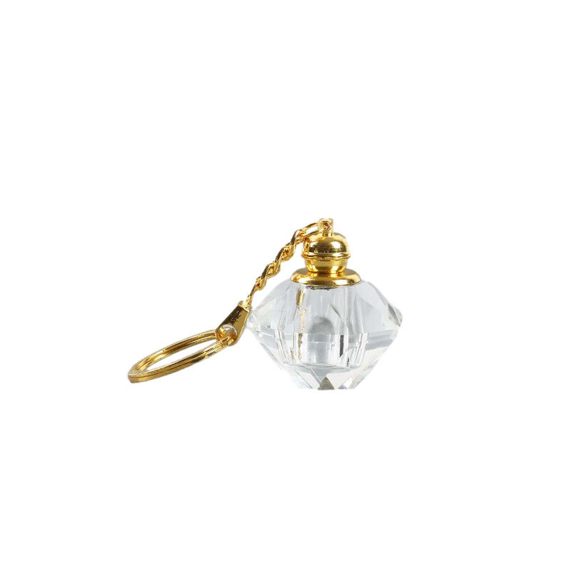 Pendant Metal Keychains Perfume Bottle Key Chain Customization