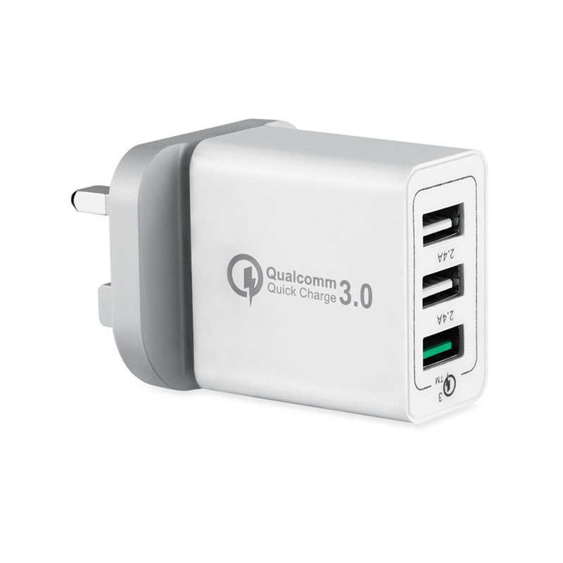 Сетевое зарядное устройство с 3 usb-портами, 5 В, 3,0 А, 18 Вт, 30 Вт