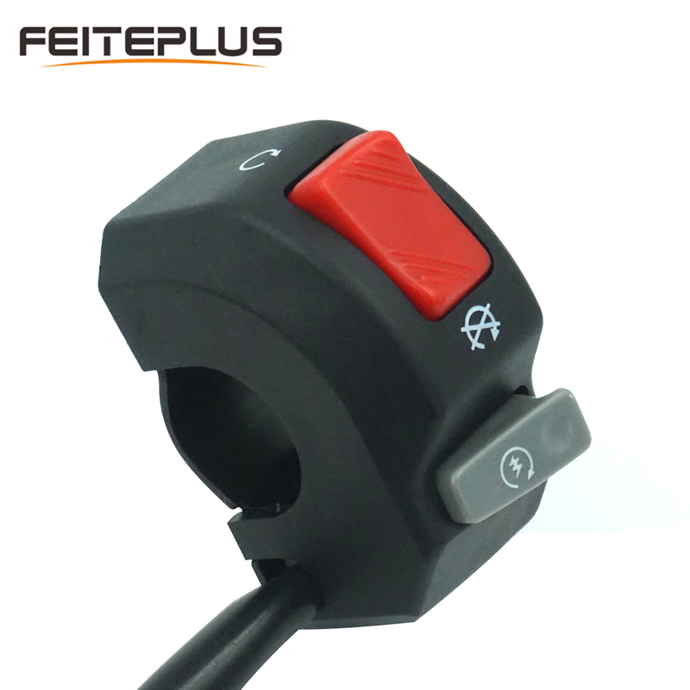12V переключатели для мотоцикла 7/8 "22 мм руль Крепление Фары противотуманные фары Рог вкл/выкл Start выключатель
