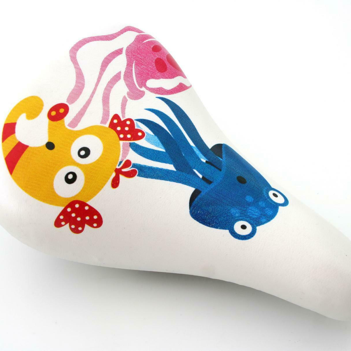 Color light plastic children's bicycle streamline design seat for boys and girls