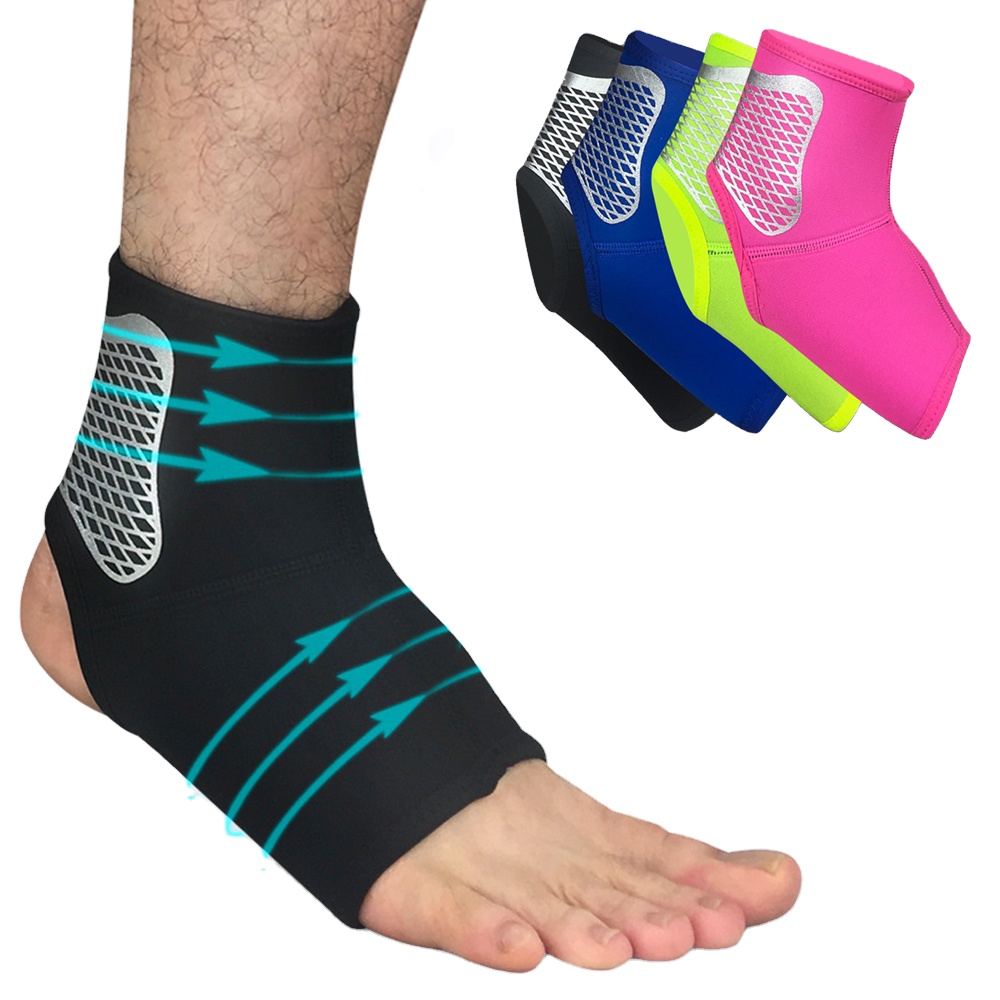 1PC Sport Ankle Support Elastic Safety Running Basketball Compression Ankle Brace Sleeve Plantar Fasciitis Gym Fitness Bandage