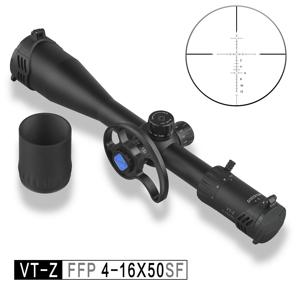 Обнаружение дальний охотничий прицел VT-Z 4-16X50SF FFP Зрительная труба лучший смонтированный прожектор для охотничьих пистолетов аксессуары