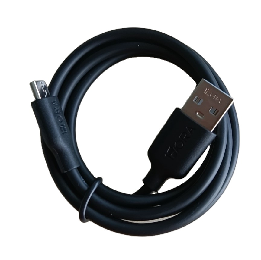1HORA High Quality 2.1a Micro Usb Cable For Samsung Phone Charger Data Sync V8 Usb Cable Black
