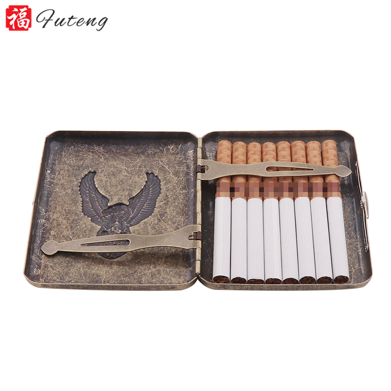 Новая модель металлических сигарет Futeng, 16 шт., высокое качество, сигаретная коробка с логотипом на заказ