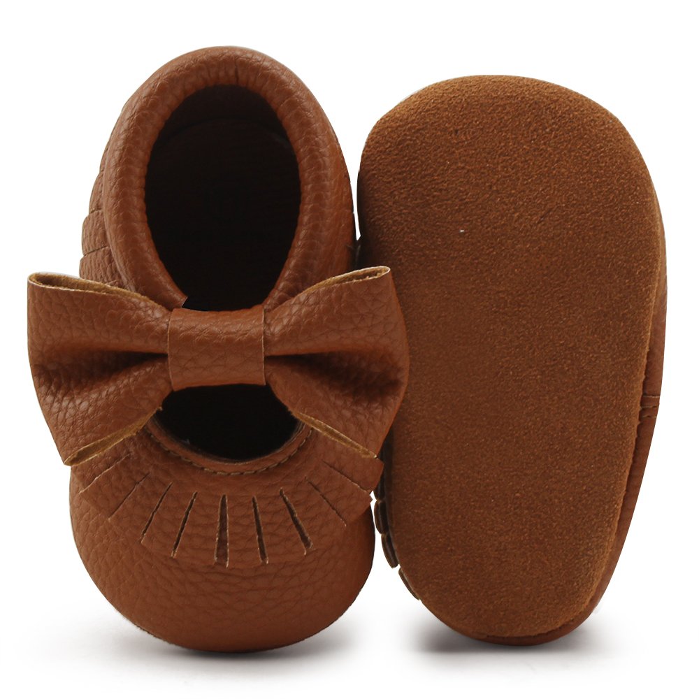2021 Hot Selling Soft Sole Tassel Bowknot Moccasinss Crib Shoes Infant Toddler Baby Shoes