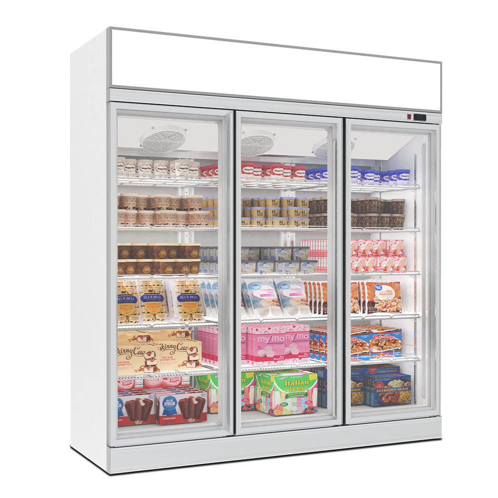3 Glass Door Luxury Commercial Refrigerator Freezer display freezers fridges