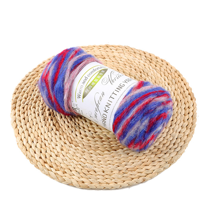 ZENGLONG 12S 2ply 150g hand knitting milk cotton fancy yarns wholesale acrylic nylon cotton blended gradient colors yarn