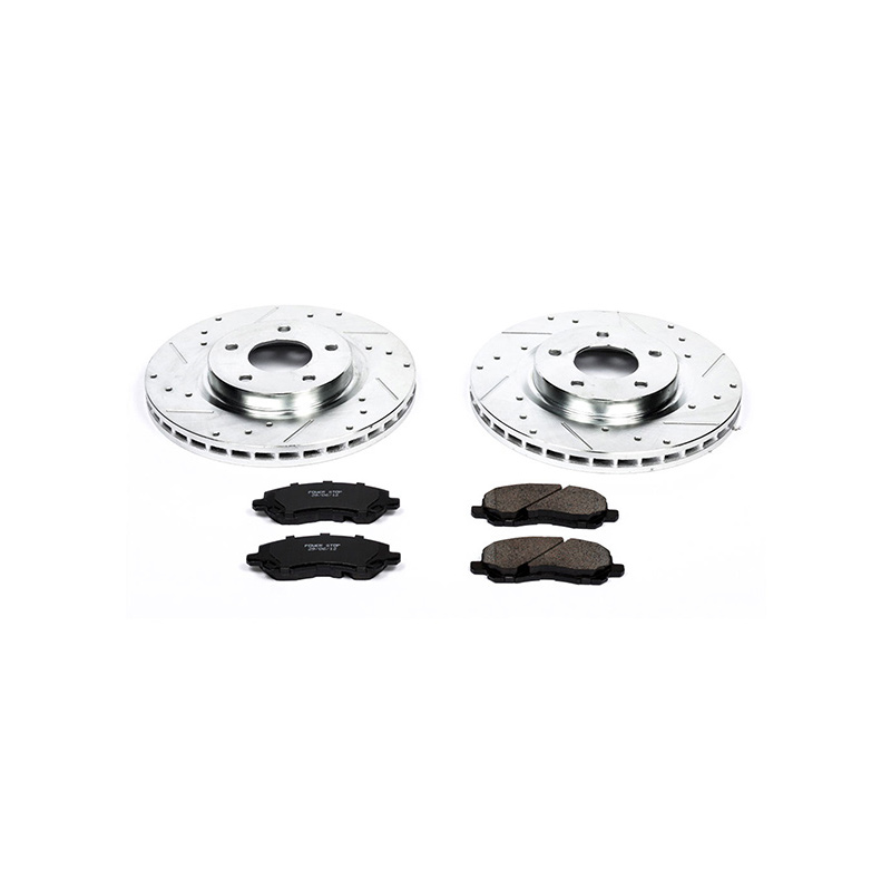 Топ U.S. 4615A075 D866 POWERSTOP комплект передних тормозных колодок и дисковых тормозов в сборе K3032 для Mitsubishi