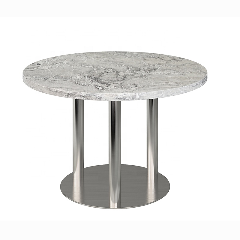 (SP-RT043) modern style restaurant furniture metal marble round coffee tables dining tables