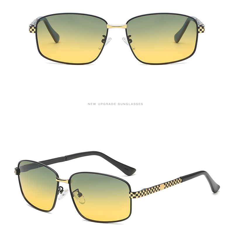 2021 UV400 Multi-function Driving Leisure Sun Glasses Colorful Mirror Polarized Sunglaees Night Vision Sunglasses For Driving